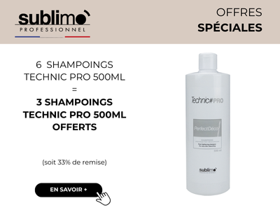 Shampoings technic pro 500ml et 1000ml 6+3