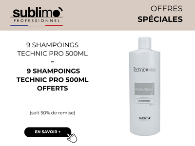 SPT shampoings technic pro 500ml et 1000ml 9+9