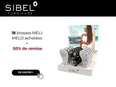 50% de remise sur le display de 18 brosses Méli Mélo