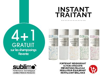 Instant Traitant shampooing : 4 produits achetés = 1 produit offert